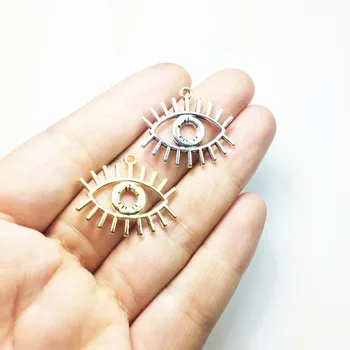 Eruifa 10pcs 25*20mm Eye Zinc Alloy necklace,earring bracelet jewelry DIY handmade 2 colors Gold and Burnished silver
Eruifa 10pcs 25*20mm Eye Zinc Alloy necklace,earring bracelet jewelry DIY handmade 2 colors Gold and Burnished silver