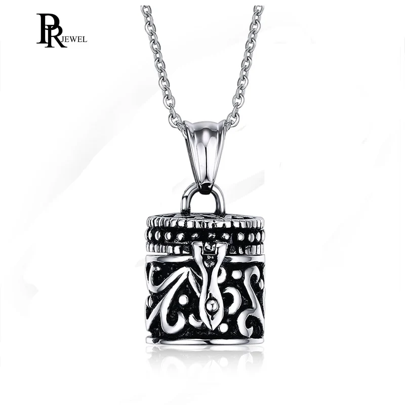 Stainless Steel Retro Prizem Cylinder Prayer Box Pendant Memorial Necklace Keepsake Jewelry
Stainless Steel Retro Prizem Cylinder Prayer Box Pendant Memorial Necklace Keepsake Jewelry