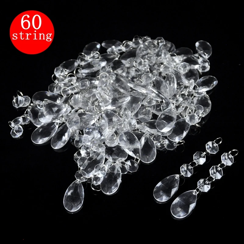 60 Strings 11cm Acrylic Crystal Beads Curtain Garland Chandelier Hanging Chain Pendants Drops Home Wedding Party Decoration
60 Strings 11cm Acrylic Crystal Beads Curtain Garland Chandelier Hanging Chain Pendants Drops Home Wedding Party Decoration