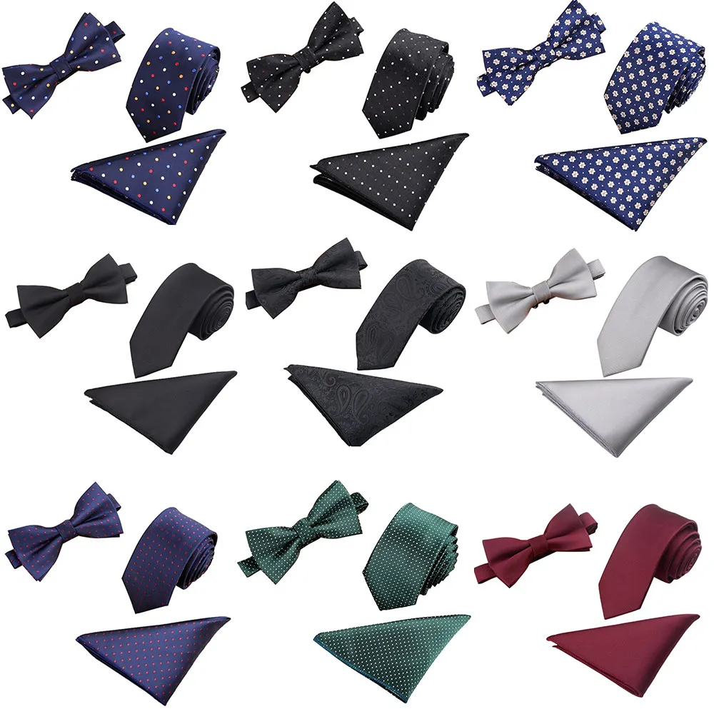 Men Tuxedo Jacquard Woven Necktie Bow Tie Handkerchief Party Pocket Square Set BWTQN0086
Men Tuxedo Jacquard Woven Necktie Bow Tie Handkerchief Party Pocket Square Set BWTQN0086