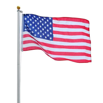 Yescom 25 FT Upgraded Sectional Aluminum Flagpole 15 Gauge 24-30mph 3'x5' US American Flag Ball Fly 2 Flags Outdoor
Yescom 25 FT Upgraded Sectional Aluminum Flagpole 15 Gauge 24-30mph 3'x5' US American Flag Ball Fly 2 Flags Outdoor