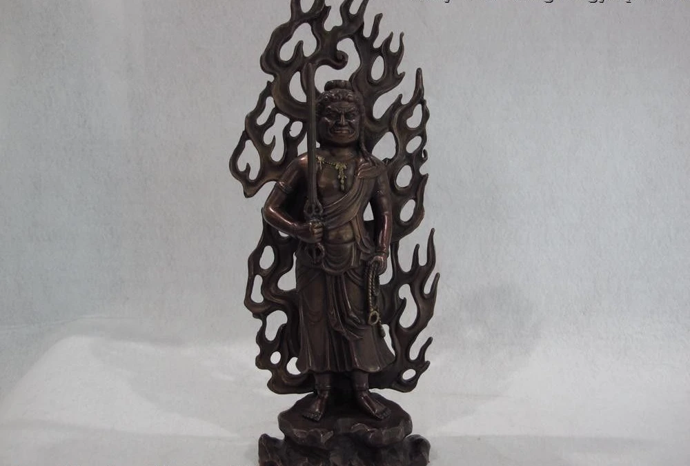 12inch Tibet Buddhism Copper Bronze Vajrapani Fudo Acalanatha Buddha God Statue
12inch Tibet Buddhism Copper Bronze Vajrapani Fudo Acalanatha Buddha God Statue
