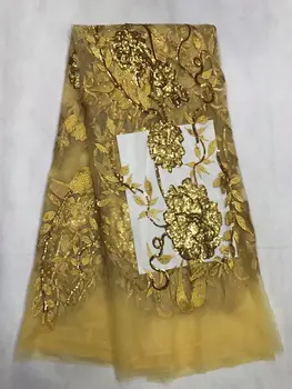 French Net Lace Fabric 2017 Latest African Guipure Lace Fabric With Embroidery Mesh Tulle Yellow Cord Sequins Lace Fabric 5yards
French Net Lace Fabric 2017 Latest African Guipure Lace Fabric With Embroidery Mesh Tulle Yellow Cord Sequins Lace Fabric 5yards