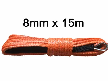 Free shipping 8mm x 15m synthetic winch line 12 strand uhmwpe rope with black sheath free shipping
Free shipping 8mm x 15m synthetic winch line 12 strand uhmwpe rope with black sheath free shipping