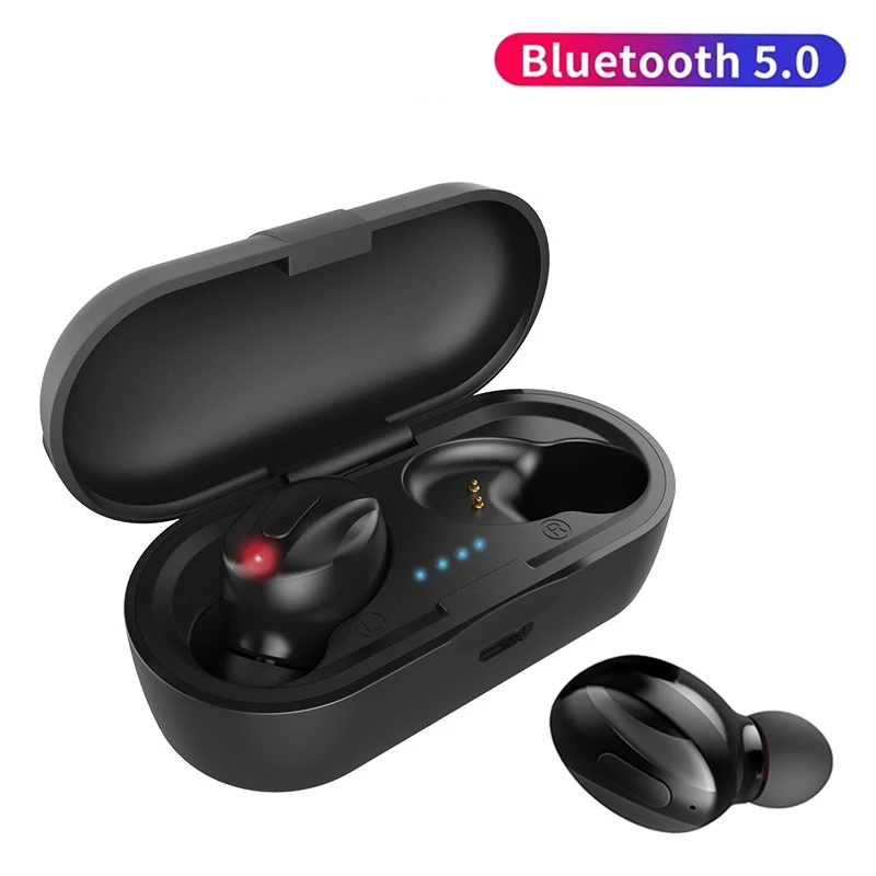 TWS V5.0 Bluetooth Earphone Mini True Wireless Stereo Earbuds With Mic Portable Charging Box HiFi Deep Bass Sound Dual Headset
TWS V5.0 Bluetooth Earphone Mini True Wireless Stereo Earbuds With Mic Portable Charging Box HiFi Deep Bass Sound Dual Headset