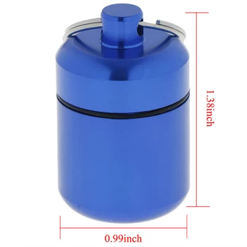1PC Random Mini Waterproof Aluminum Alloy Pill Box Case Bottle Cache Drug Holder Container Keychain Medicine Box
1PC Random Mini Waterproof Aluminum Alloy Pill Box Case Bottle Cache Drug Holder Container Keychain Medicine Box