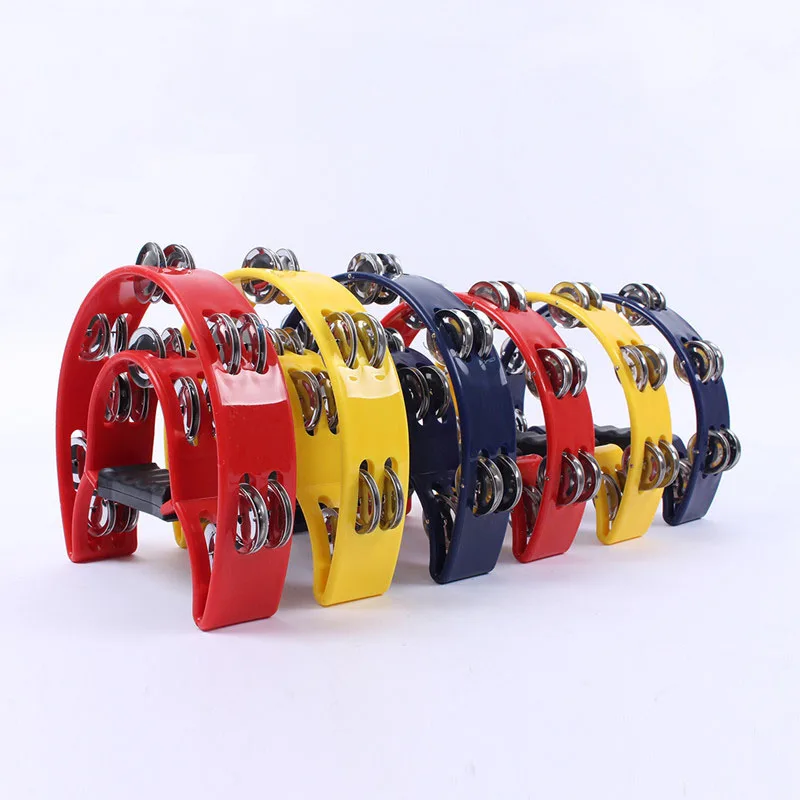 1 Pcs KTV hand bell double bells ring adult percussion plastic tambourine large double flower drum circle half a bell
1 Pcs KTV hand bell double bells ring adult percussion plastic tambourine large double flower drum circle half a bell