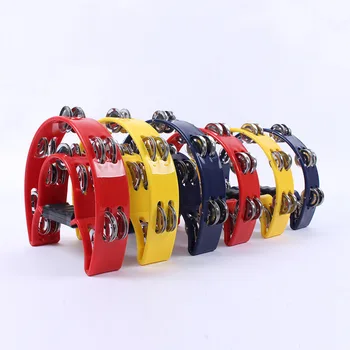 1 Pcs KTV hand bell double bells ring adult percussion plastic tambourine large double flower drum circle half a bell
1 Pcs KTV hand bell double bells ring adult percussion plastic tambourine large double flower drum circle half a bell