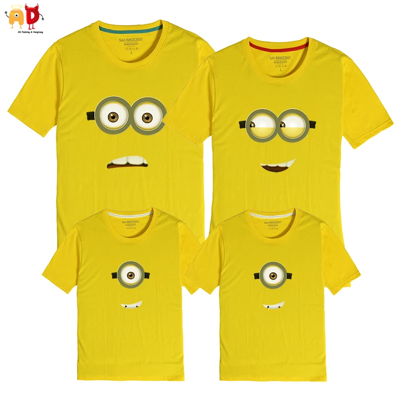 AD 1PCS Glasses Minion Mother and Daughter Father and Son T-shirts Family Matching Clothing Couple Clothes
AD 1PCS Glasses Minion Mother and Daughter Father and Son T-shirts Family Matching Clothing Couple Clothes