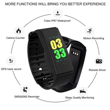 D1 Bluetooth Smart Bracelet Men Activity Fitness Tracker Step Counter Monitor Smart Band Alarm Clock Waterproof Women Wristband
D1 Bluetooth Smart Bracelet Men Activity Fitness Tracker Step Counter Monitor Smart Band Alarm Clock Waterproof Women Wristband