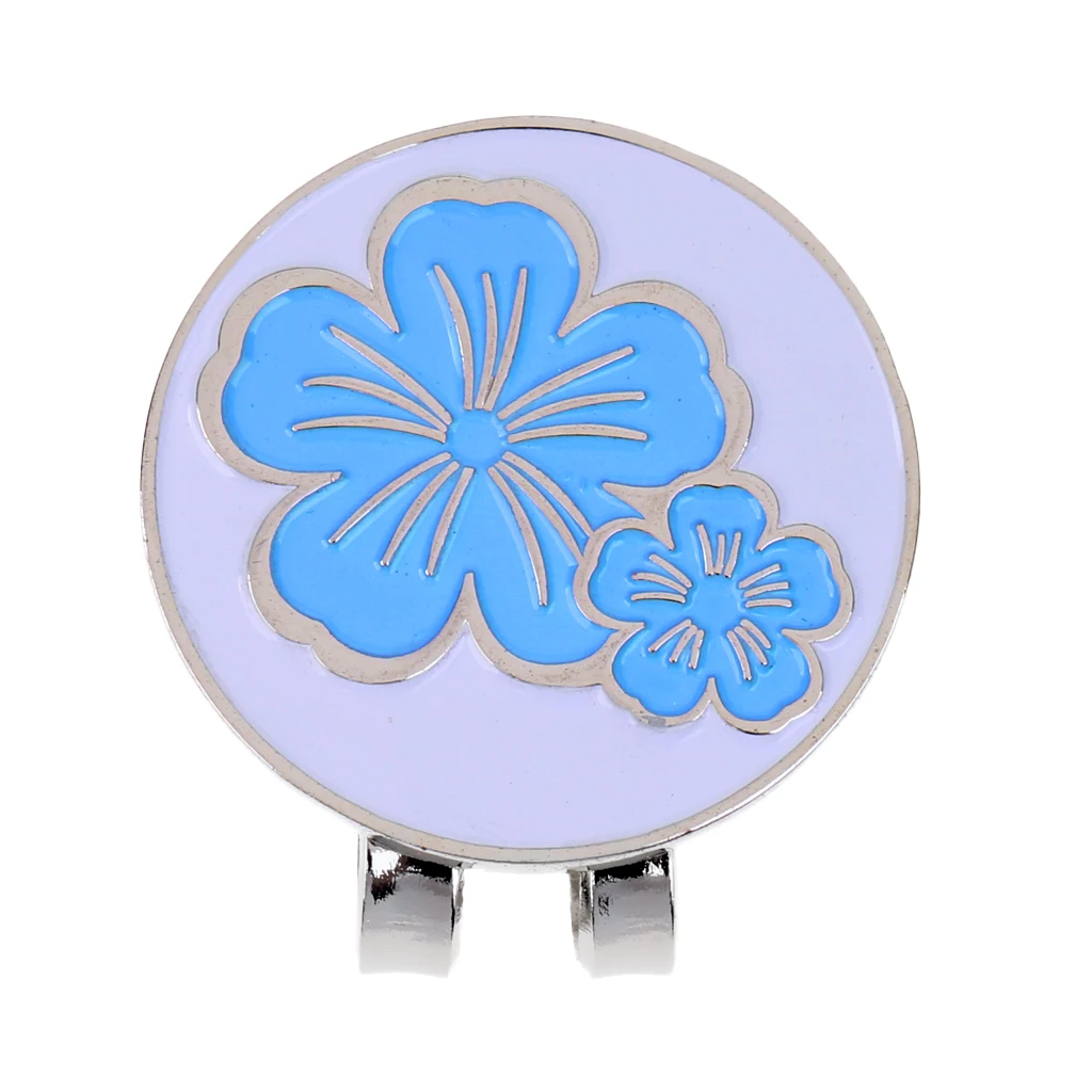 Portable Stylish Flower Golf Hat Clip with Detachable Magnetic Golf Ball Marker Golf Gift for Friends Families Golf Lovers Portable Stylish Flower Golf Hat Clip with Detachable Magnetic Golf Ball Marker Golf Gift for Friends Families Golf Lovers