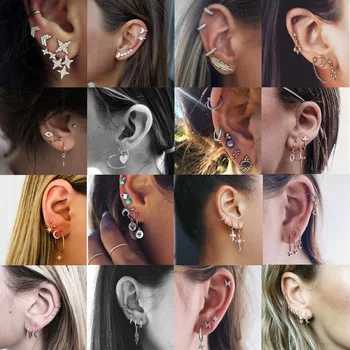 Earrings For Women Gold Silver Fashion Jewelry Pendant Girls Trend Gift Dangler Eardrop Female Stud Earring Set Summer Beach
Earrings For Women Gold Silver Fashion Jewelry Pendant Girls Trend Gift Dangler Eardrop Female Stud Earring Set Summer Beach