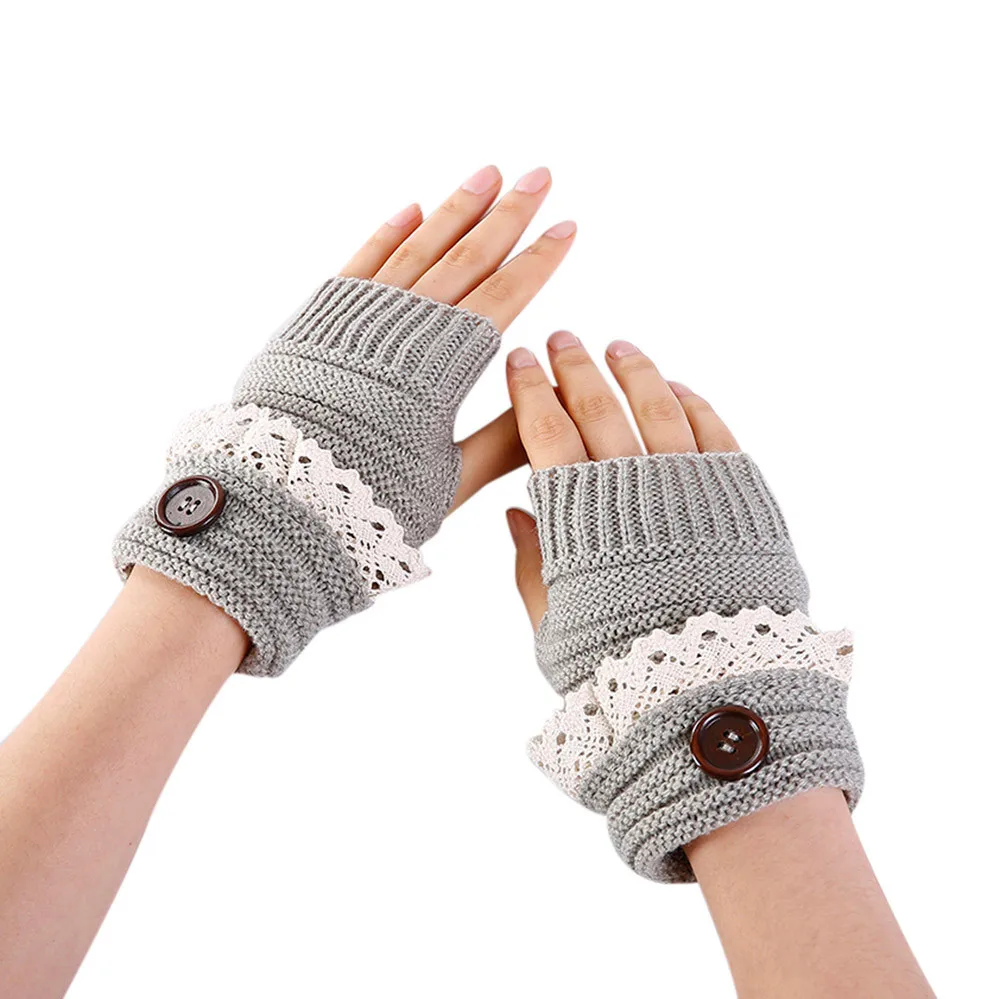 Women Winter Short Skull Pattern Knitted Lace Button Warmer Knitted Fingerless Gloves Mitten Luvas Feminina
Women Winter Short Skull Pattern Knitted Lace Button Warmer Knitted Fingerless Gloves Mitten Luvas Feminina