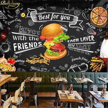 beibehang Custom Burger fast food Wall paper restaurant snack bar catering 3D Wall Murals Wallpaper Living Room Bedroom Backdrop
beibehang Custom Burger fast food Wall paper restaurant snack bar catering 3D Wall Murals Wallpaper Living Room Bedroom Backdrop