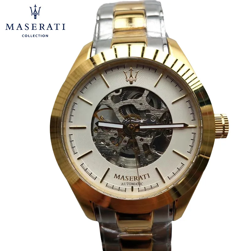 Maserati Top Brand Wristwatches Men's Mechanical Watches Metal Band Watches Skeleton Hollow Out Design Male Watches R8853123005
Maserati Top Brand Wristwatches Men's Mechanical Watches Metal Band Watches Skeleton Hollow Out Design Male Watches R8853123005