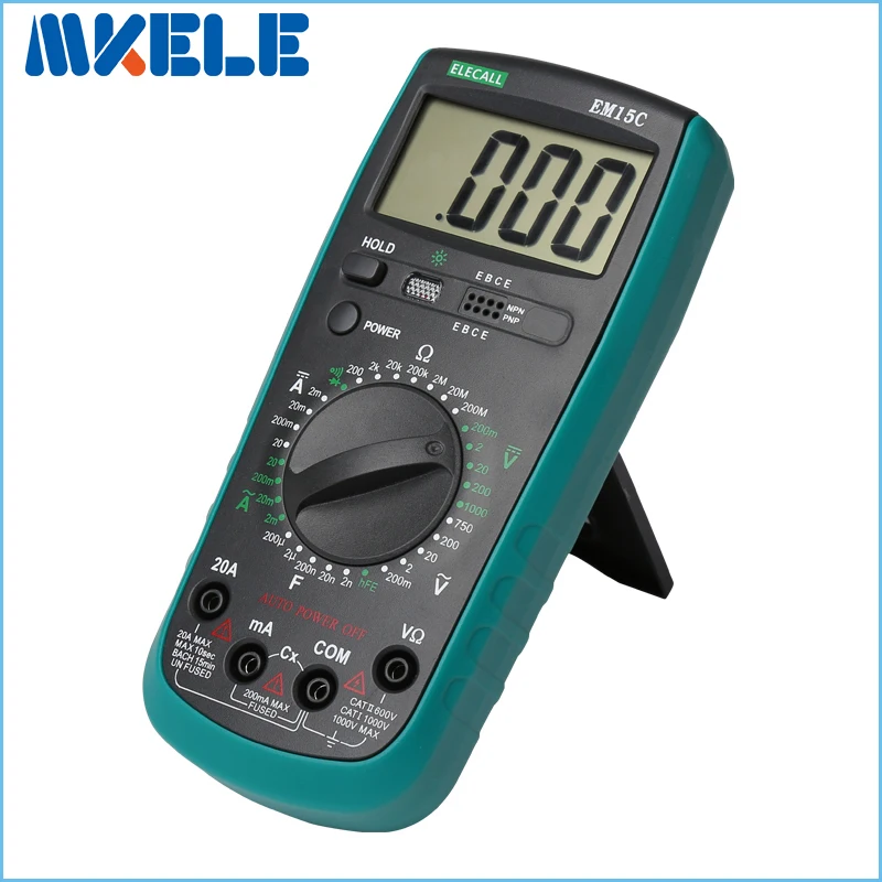 Free Shipping 2000 LCD Digital Multimeter AC/ DC Current Voltage Testing Auto Power Off mastech diagnostic-tool multimetro
Free Shipping 2000 LCD Digital Multimeter AC/ DC Current Voltage Testing Auto Power Off mastech diagnostic-tool multimetro