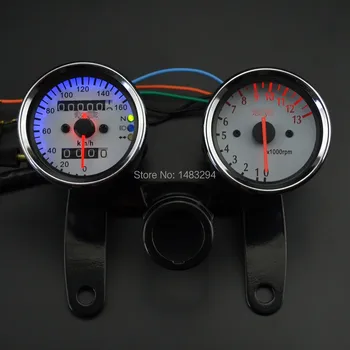 Cool LED Indicator Backlight Universal Motorcycle Tachometer0dometer Speedometer Gauge With Bracket And Small Odomter Tester
Cool LED Indicator Backlight Universal Motorcycle Tachometer0dometer Speedometer Gauge With Bracket And Small Odomter Tester