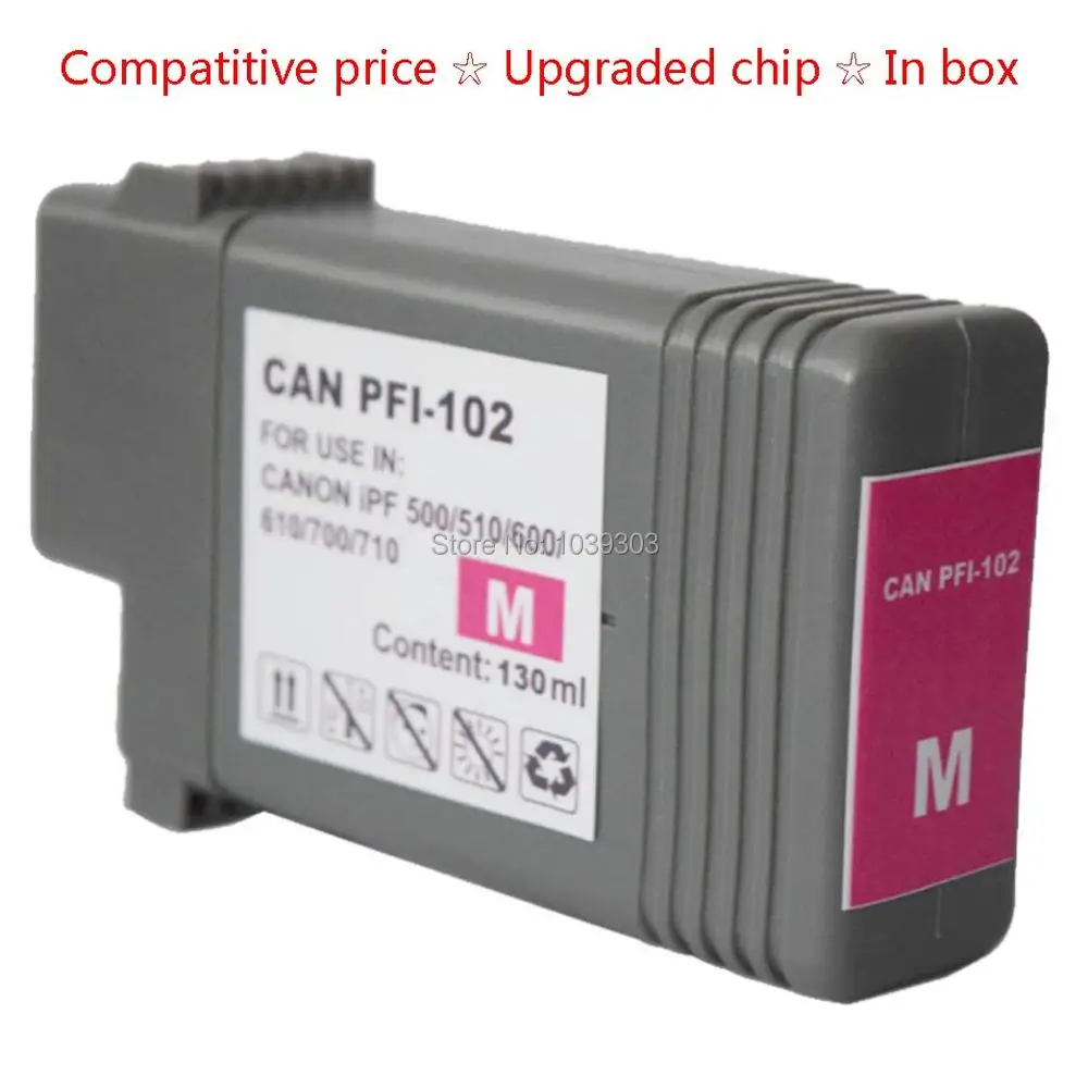 1x совместимый картридж с чернилами пурпурного цвета для Canon iPF500/510 iPF600/605/610 iPF700/710/720/760 iPF650/655 iPF750/755
1x совместимый картридж с чернилами пурпурного цвета для Canon iPF500/510 iPF600/605/610 iPF700/710/720/760 iPF650/655 iPF750/755