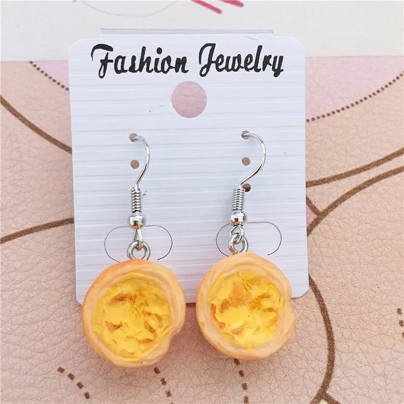 Japanese and Korean Style DIY Earrings Simple Fashion Funny Earrings Simulated Egg Tart Hamburg Milk Tea Earhooks
Japanese and Korean Style DIY Earrings Simple Fashion Funny Earrings Simulated Egg Tart Hamburg Milk Tea Earhooks