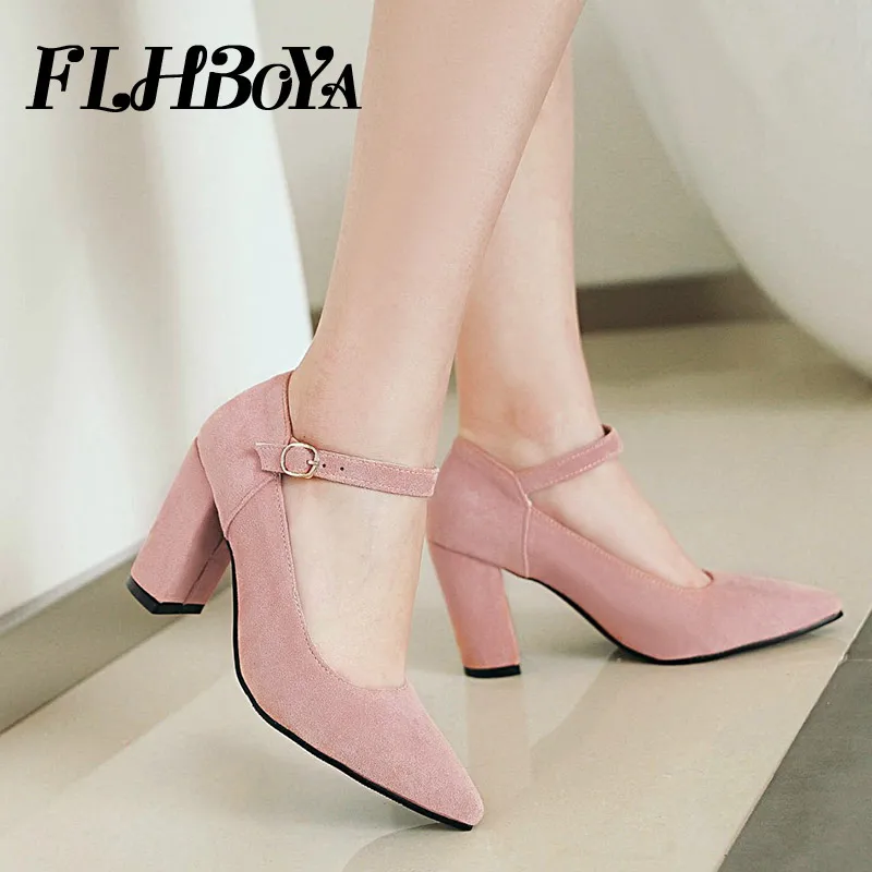 2018 New Elegant High Square heels Women Pumps Pointed Toe Pink Red Black Block Heels Mary Janes Shoe Buckle Strap Sandals shoes
2018 New Elegant High Square heels Women Pumps Pointed Toe Pink Red Black Block Heels Mary Janes Shoe Buckle Strap Sandals shoes