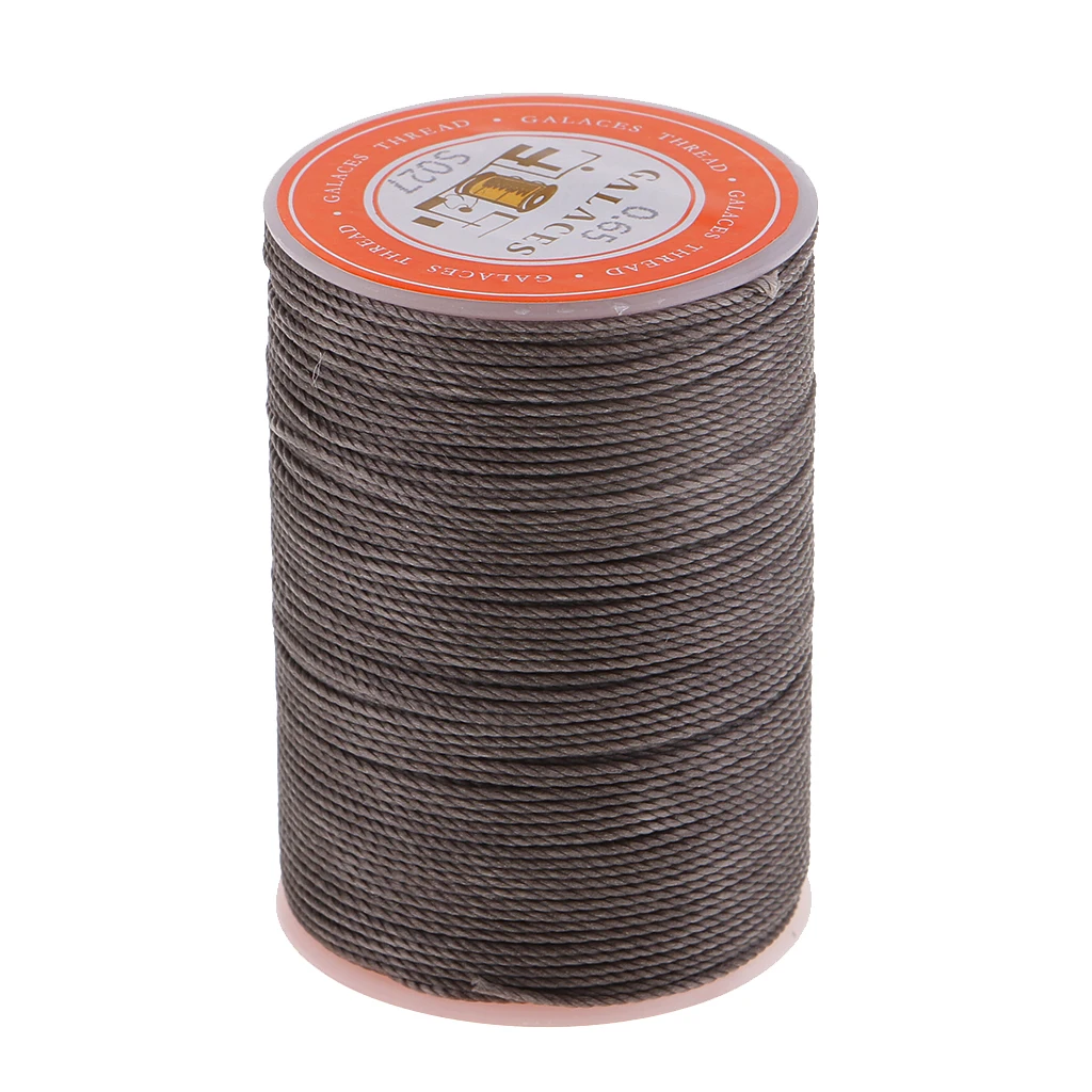 93 Yards/Spool Sewing Waxed Thread Hand Stitching Cord for Leather craft DIY Tools 0.65mm Round