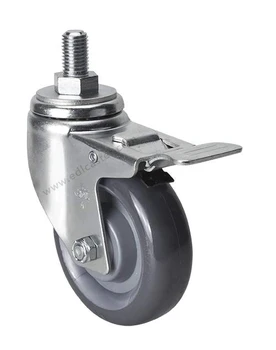 1PC EDL Medium 4 Inch Casters Wheels 130Kg Polyurethane PU Wheels Castors Thread Screw Iron Brake Locking Industrial for trolley
1PC EDL Medium 4 Inch Casters Wheels 130Kg Polyurethane PU Wheels Castors Thread Screw Iron Brake Locking Industrial for trolley