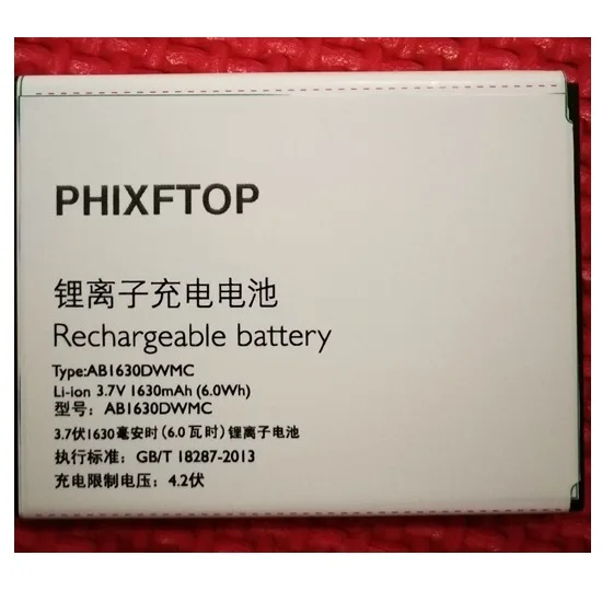 PHIXFTOP original AB1630DWMT battery For Xenium W536 X2560 cellphone AB1630DWMC for PHILIPS CTW536 CTX2560 smart Mobile phone
PHIXFTOP original AB1630DWMT battery For Xenium W536 X2560 cellphone AB1630DWMC for PHILIPS CTW536 CTX2560 smart Mobile phone