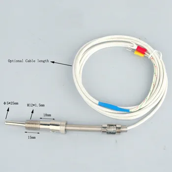 Temperature Sensor E Type Thermocouple Bayonet Compression Spring 2m 3m 4m 5m Cable Wire Temperature Controller
Temperature Sensor E Type Thermocouple Bayonet Compression Spring 2m 3m 4m 5m Cable Wire Temperature Controller