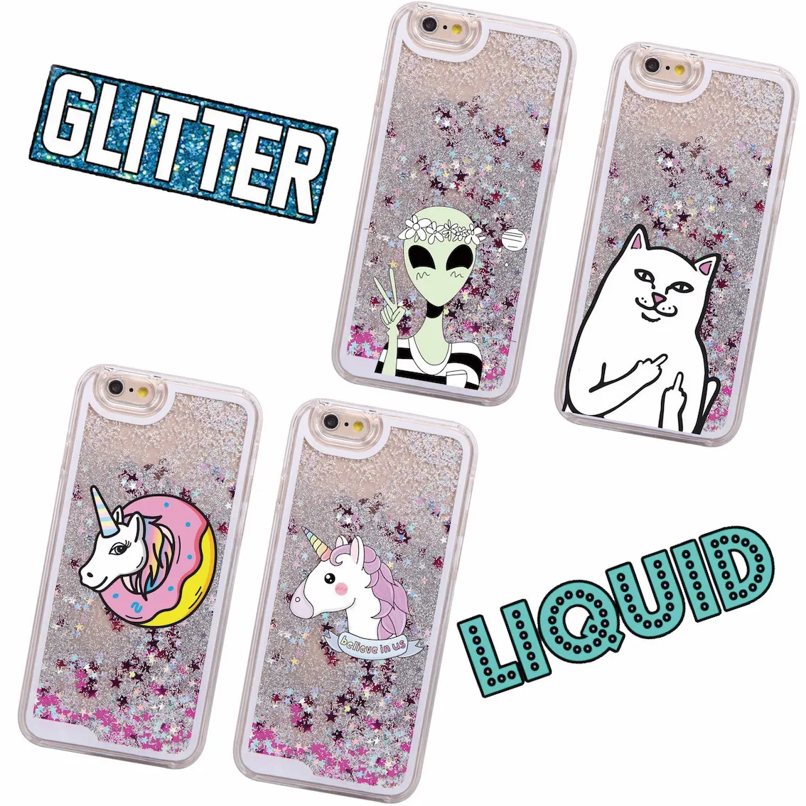 Glitter Liquid Unicorn Donuts Cat Alien Cartoon Hard Case Coque Fundas Capa Para For iPhone 7 7Plus 6 6S 8 8Plus X XS Max
Glitter Liquid Unicorn Donuts Cat Alien Cartoon Hard Case Coque Fundas Capa Para For iPhone 7 7Plus 6 6S 8 8Plus X XS Max