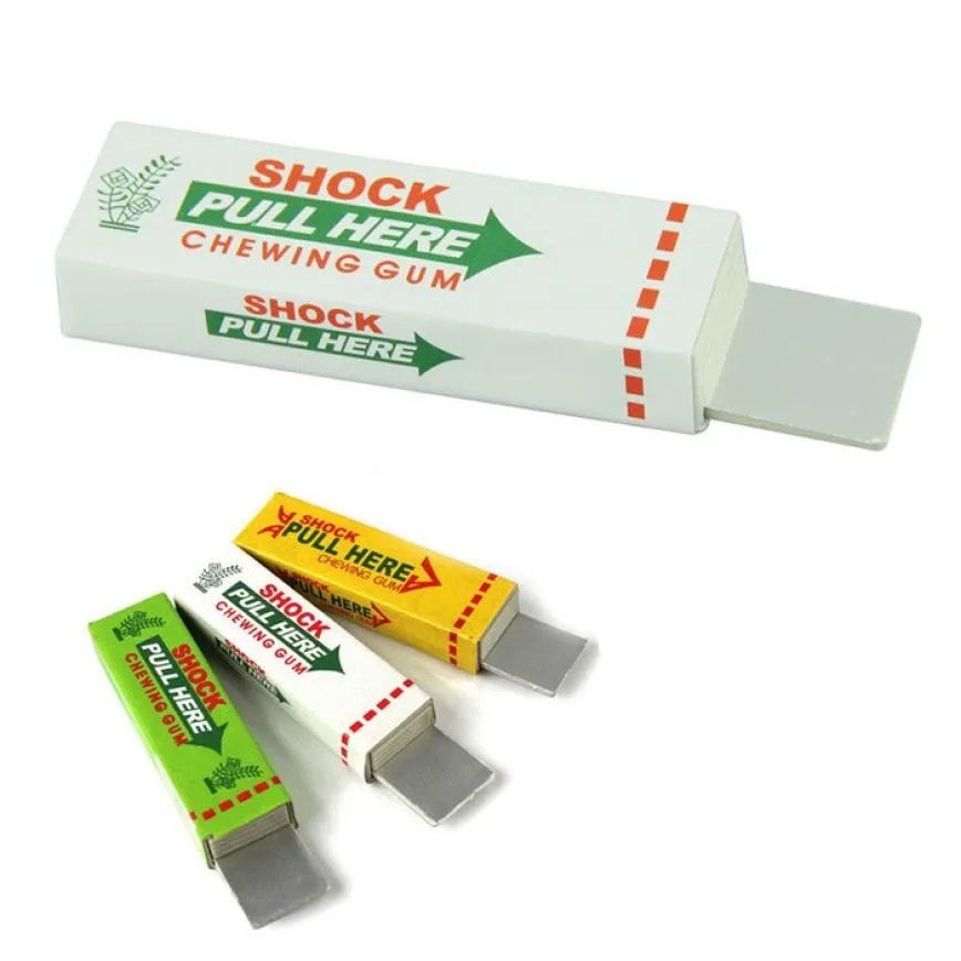 New interesting toy Electroshock Shocker funny Pull Head Chewing gum Gags Safety Trick Joke Toy novelty items Electric shock gum
New interesting toy Electroshock Shocker funny Pull Head Chewing gum Gags Safety Trick Joke Toy novelty items Electric shock gum