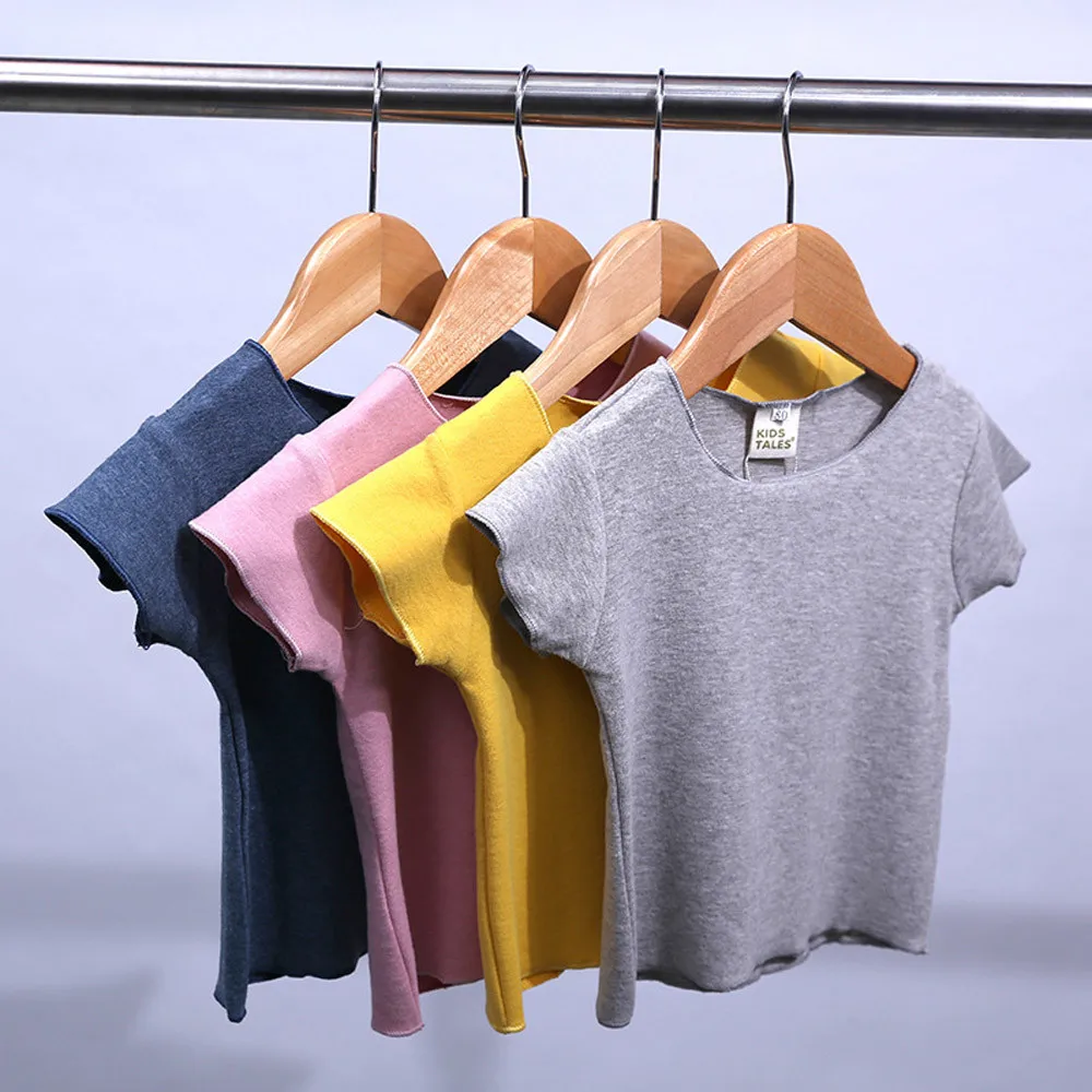 Baby Boys Girls T Shirt Toddler Kids Solid Short Sleeve Shirts 2018 Fashion Brand Cotton Children Tops Clothes Outfits 12M-5T
Baby Boys Girls T Shirt Toddler Kids Solid Short Sleeve Shirts 2018 Fashion Brand Cotton Children Tops Clothes Outfits 12M-5T