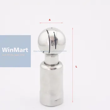1-1/2" DN40 BSP Female Thread 304 Stainless Steel Sanitary Thread Rotary Spray Ball Tank Cleaning Ball
1-1/2" DN40 BSP Female Thread 304 Stainless Steel Sanitary Thread Rotary Spray Ball Tank Cleaning Ball