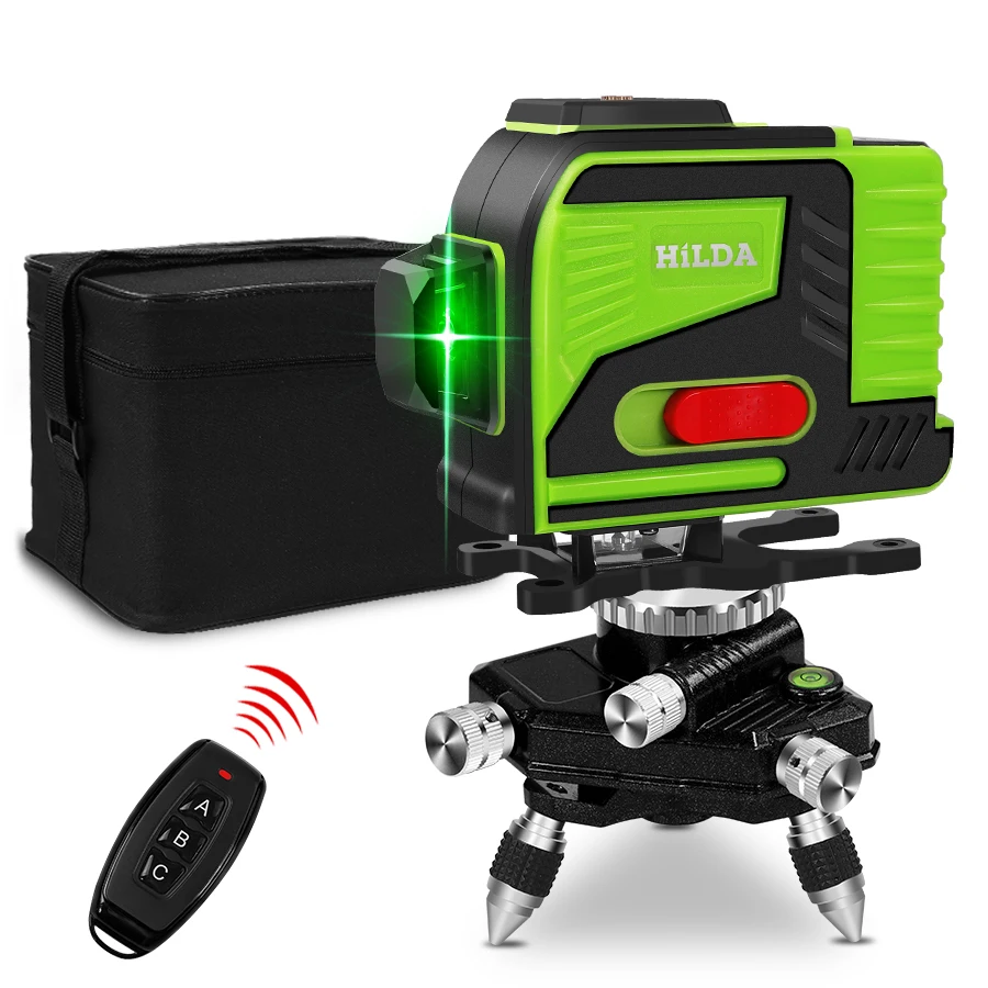 Laser level 12 Lines 3D Level Self-Leveling 360 Horizontal And Vertical Cross Super Powerful Green Laser Beam Line
Laser level 12 Lines 3D Level Self-Leveling 360 Horizontal And Vertical Cross Super Powerful Green Laser Beam Line