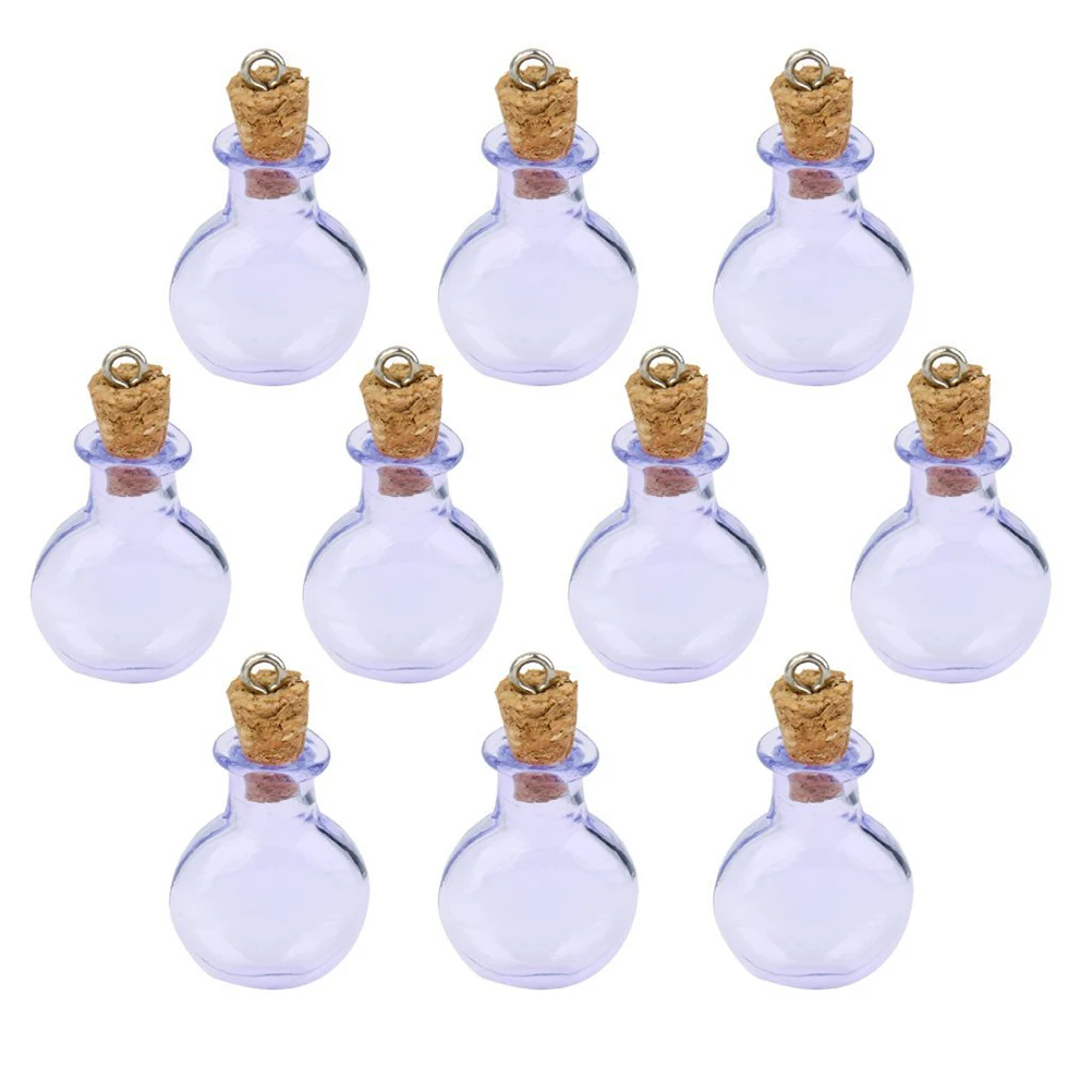 10pc Glass Cork Bottles Mini Clear Glass Bottle Vials Empty Sample Jars Round Flat Vial Wishing Bottle DIY Pendants (Purple)
10pc Glass Cork Bottles Mini Clear Glass Bottle Vials Empty Sample Jars Round Flat Vial Wishing Bottle DIY Pendants (Purple)