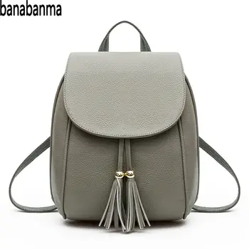 PinShang Women Backpack Fashion Casual Backpack Solid Color Shoulder Bag with Tassel Pendant PU Schoolbag Daypacks Women ZK40
PinShang Women Backpack Fashion Casual Backpack Solid Color Shoulder Bag with Tassel Pendant PU Schoolbag Daypacks Women ZK40