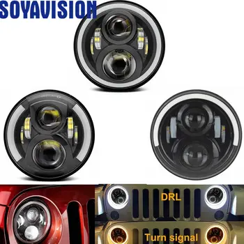 Pair 7inch 60w LED Headlight For LADA NIVA Land Rover Defender 12v-24v Running Light With H4 Hi-LO Beam For Jeep Wrangler JK 4x4
Pair 7inch 60w LED Headlight For LADA NIVA Land Rover Defender 12v-24v Running Light With H4 Hi-LO Beam For Jeep Wrangler JK 4x4