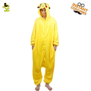 Top Unisex Adult Pikachu Pajamas Cosplay Costume Animal Sleepwear Adult Pikachu Role Play Fancy Jumpsuit
Top Unisex Adult Pikachu Pajamas Cosplay Costume Animal Sleepwear Adult Pikachu Role Play Fancy Jumpsuit