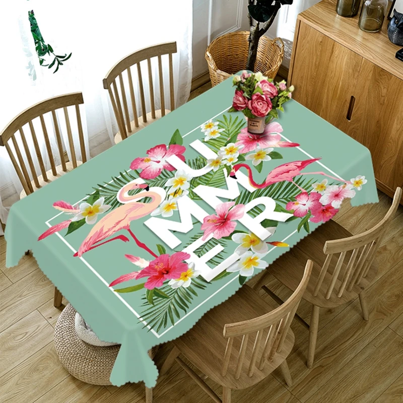 3D Natural Scenery Flamingo Tropic Tablecloth Dustproof Thicken Cotton Rectangular/Round Table Cloth for Wedding Picnic Party
3D Natural Scenery Flamingo Tropic Tablecloth Dustproof Thicken Cotton Rectangular/Round Table Cloth for Wedding Picnic Party