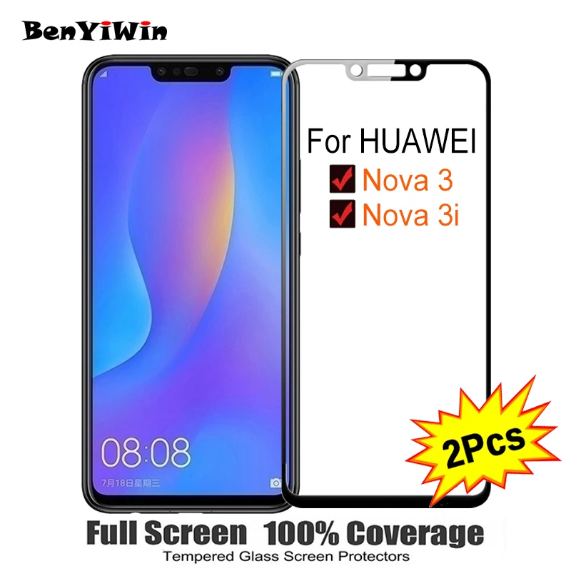 2PCS Full Cover Screen Protector Tempered Glass For Huawei nova 3 3i 6.30" 9H Protective glass For Nova 3 3I PAR AL00 Film Case
2PCS Full Cover Screen Protector Tempered Glass For Huawei nova 3 3i 6.30" 9H Protective glass For Nova 3 3I PAR AL00 Film Case