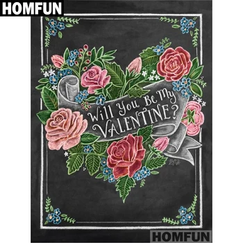 HOMFUN Full Square/Round Drill 5D DIY Diamond Painting "Love flowers" 3D Embroidery Cross Stitch 5D Home Decor A01095 
HOMFUN Full Square/Round Drill 5D DIY Diamond Painting "Love flowers" 3D Embroidery Cross Stitch 5D Home Decor A01095
