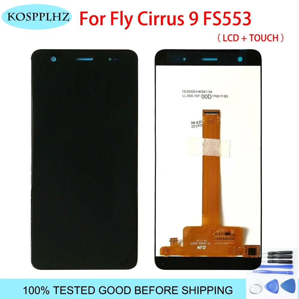 100% Tested Well For Fly Cirrus 9 FS553 LCD DIsplay + Touch Screen Digitizer Assembly Replacement for fly fs 553 lcd + Tools
100% Tested Well For Fly Cirrus 9 FS553 LCD DIsplay + Touch Screen Digitizer Assembly Replacement for fly fs 553 lcd + Tools