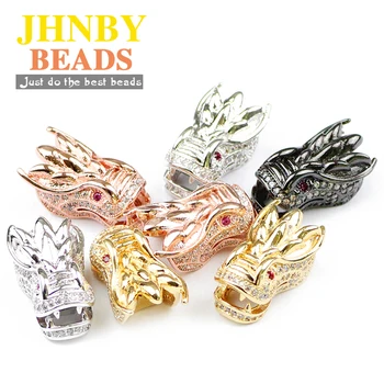 JHNBY 2pcs Chinese dragon Pendants Copper Spacer beads CZ Charms Loose beads Jewelry bracelet making DIY Findings Accessories
JHNBY 2pcs Chinese dragon Pendants Copper Spacer beads CZ Charms Loose beads Jewelry bracelet making DIY Findings Accessories