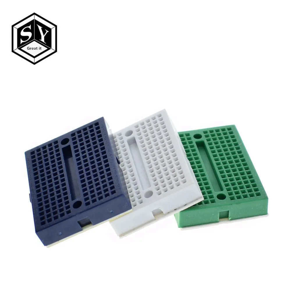 1PCS SYB-170 Mini Solderless Prototype Experiment Test Breadboard 170 Tie-points 35*47*8.5mm
1PCS SYB-170 Mini Solderless Prototype Experiment Test Breadboard 170 Tie-points 35*47*8.5mm