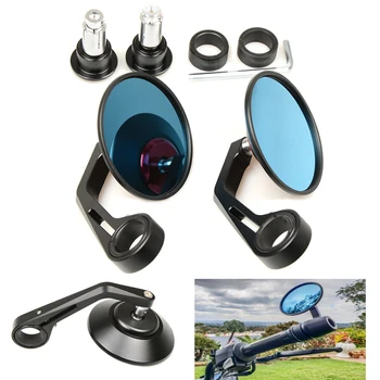 Universal Motorcycle CNC Aluminum Blue Rear View Side Round Mirror Moto Mirror Handlebar Mirrors For ATV KTM YAMAHA BMW HONDA
Universal Motorcycle CNC Aluminum Blue Rear View Side Round Mirror Moto Mirror Handlebar Mirrors For ATV KTM YAMAHA BMW HONDA