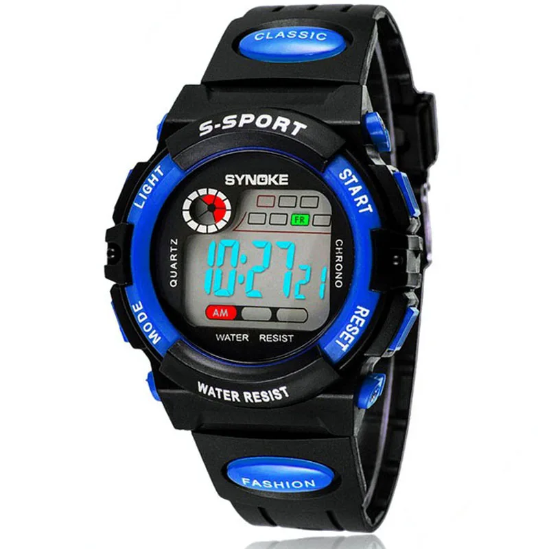 SYNOKE Kid watches Boy's Waterproof Cool Digital LED Quartz Alarm Date Sports Watch Rubber Wrist watch #GHYW
SYNOKE Kid watches Boy's Waterproof Cool Digital LED Quartz Alarm Date Sports Watch Rubber Wrist watch #GHYW