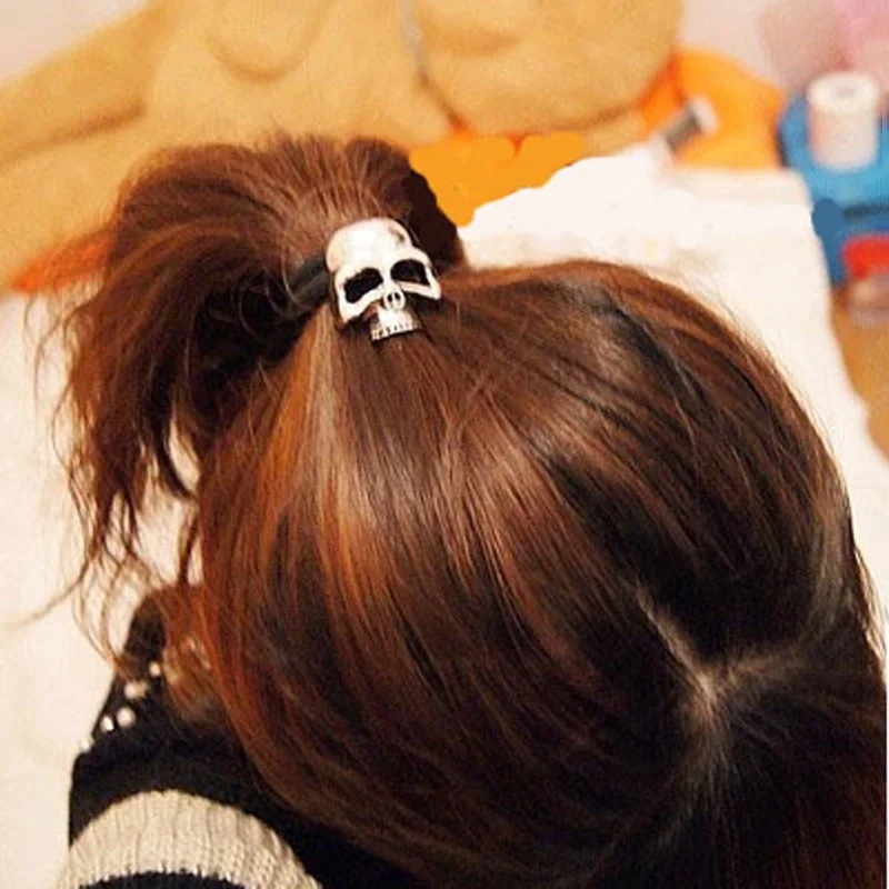 Hot Fashion Metal Skull Candy Color Elastic Cheap head band hair ring rope Tie Ponytail holder hair accessory Ornament For Women
Hot Fashion Metal Skull Candy Color Elastic Cheap head band hair ring rope Tie Ponytail holder hair accessory Ornament For Women