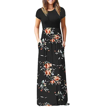 Women's Casual Sleeve O-neck Print Maxi Tank Long Dress plus size Polyester Summer Dress #YL5
Women's Casual Sleeve O-neck Print Maxi Tank Long Dress plus size Polyester Summer Dress #YL5