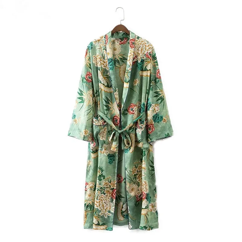 Vintage Ethnic Floral Print Sashes Green Kimono Shirt Women 2019 New Fashion Cardigan Casual Blouse Tops chemise femme blusa
Vintage Ethnic Floral Print Sashes Green Kimono Shirt Women 2019 New Fashion Cardigan Casual Blouse Tops chemise femme blusa