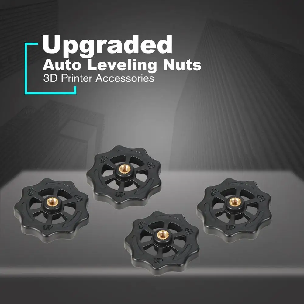 4PCS Upgraded Big Hand Twist Auto Leveling Nuts For Creality CR-10 CR-10S Mini Ender 3 3D Printers 3D Printer Accessories
4PCS Upgraded Big Hand Twist Auto Leveling Nuts For Creality CR-10 CR-10S Mini Ender 3 3D Printers 3D Printer Accessories