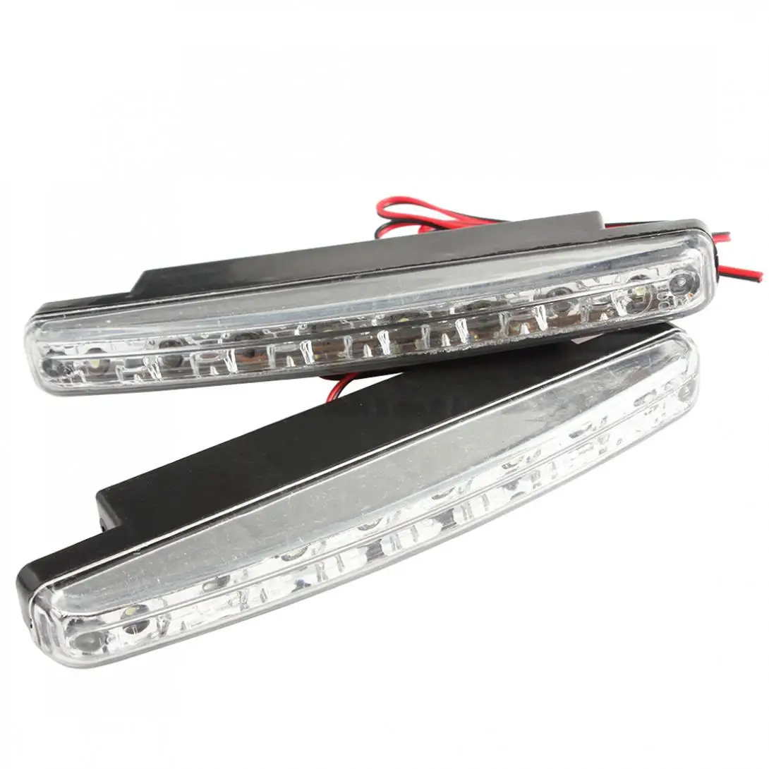 2pcs LED Car Daytime Running Lights DRL 8 LED DC 12V Auto White Fog Light Driving Lamps Automobile Light Source
2pcs LED Car Daytime Running Lights DRL 8 LED DC 12V Auto White Fog Light Driving Lamps Automobile Light Source